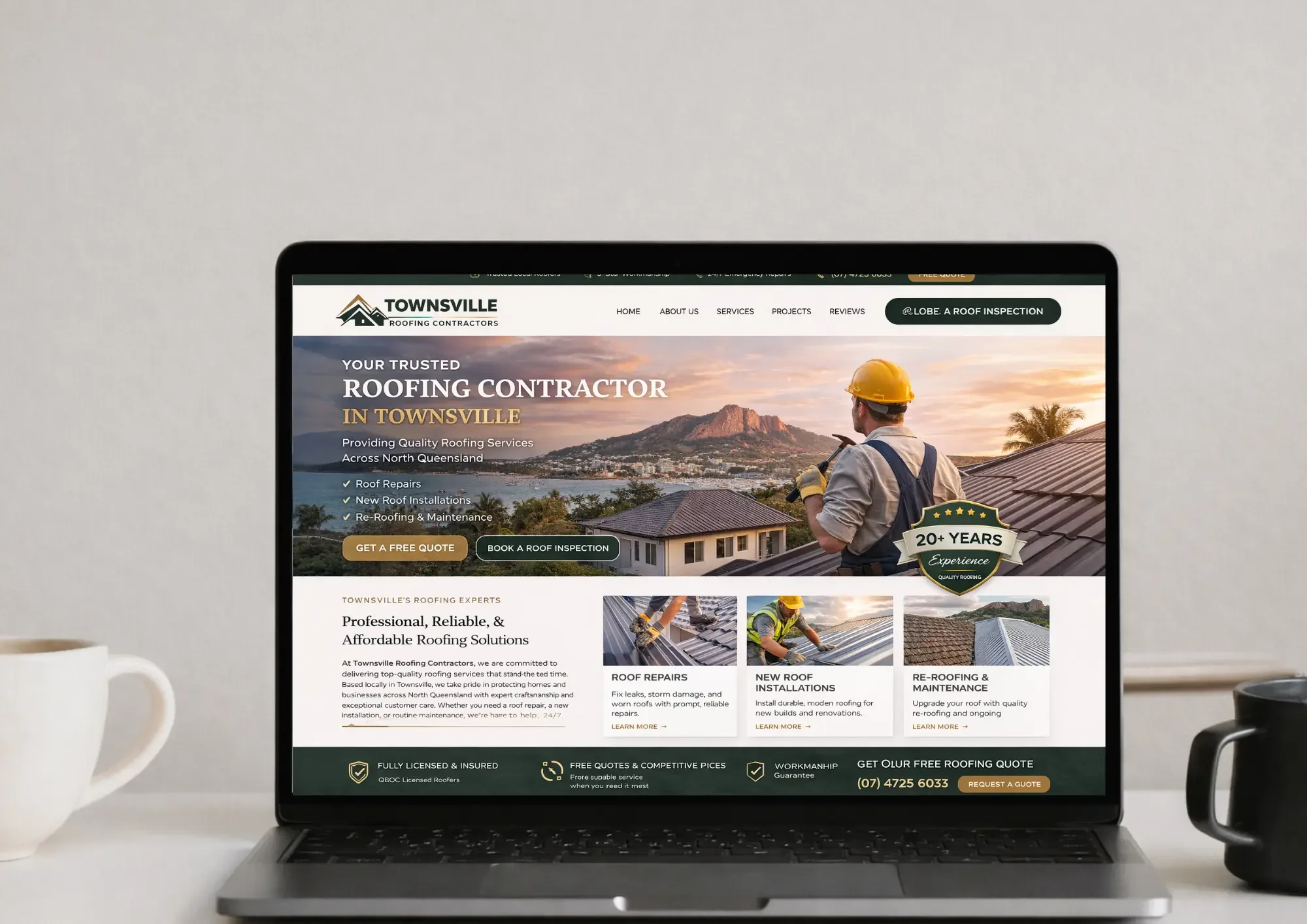 What a high-converting tradie website actually looks like (Townsville examples)