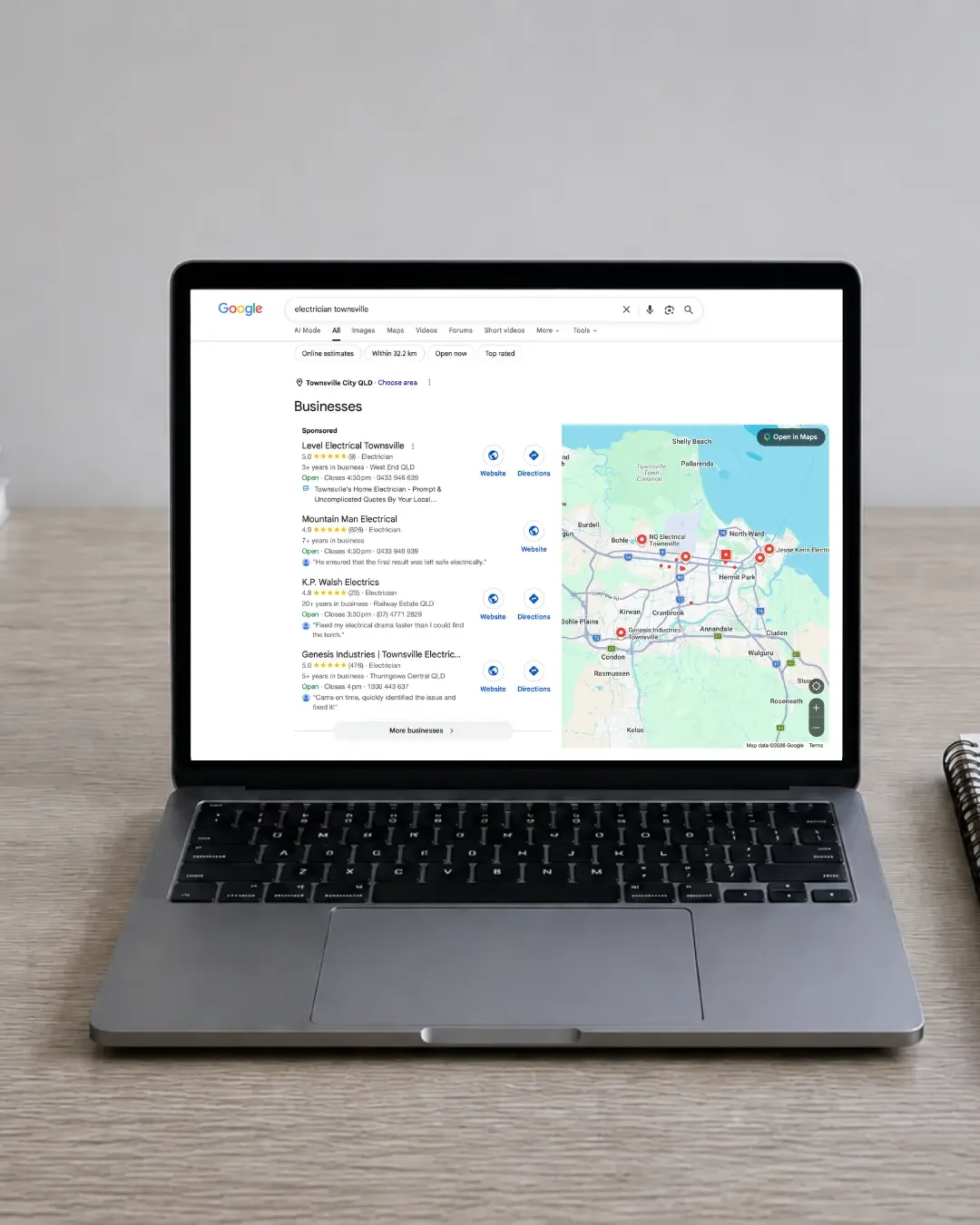 Why my business isn't showing up on Google Maps in Townsville