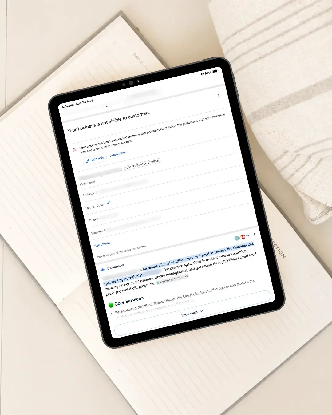 Can you create a new Google Business Profile after suspension?