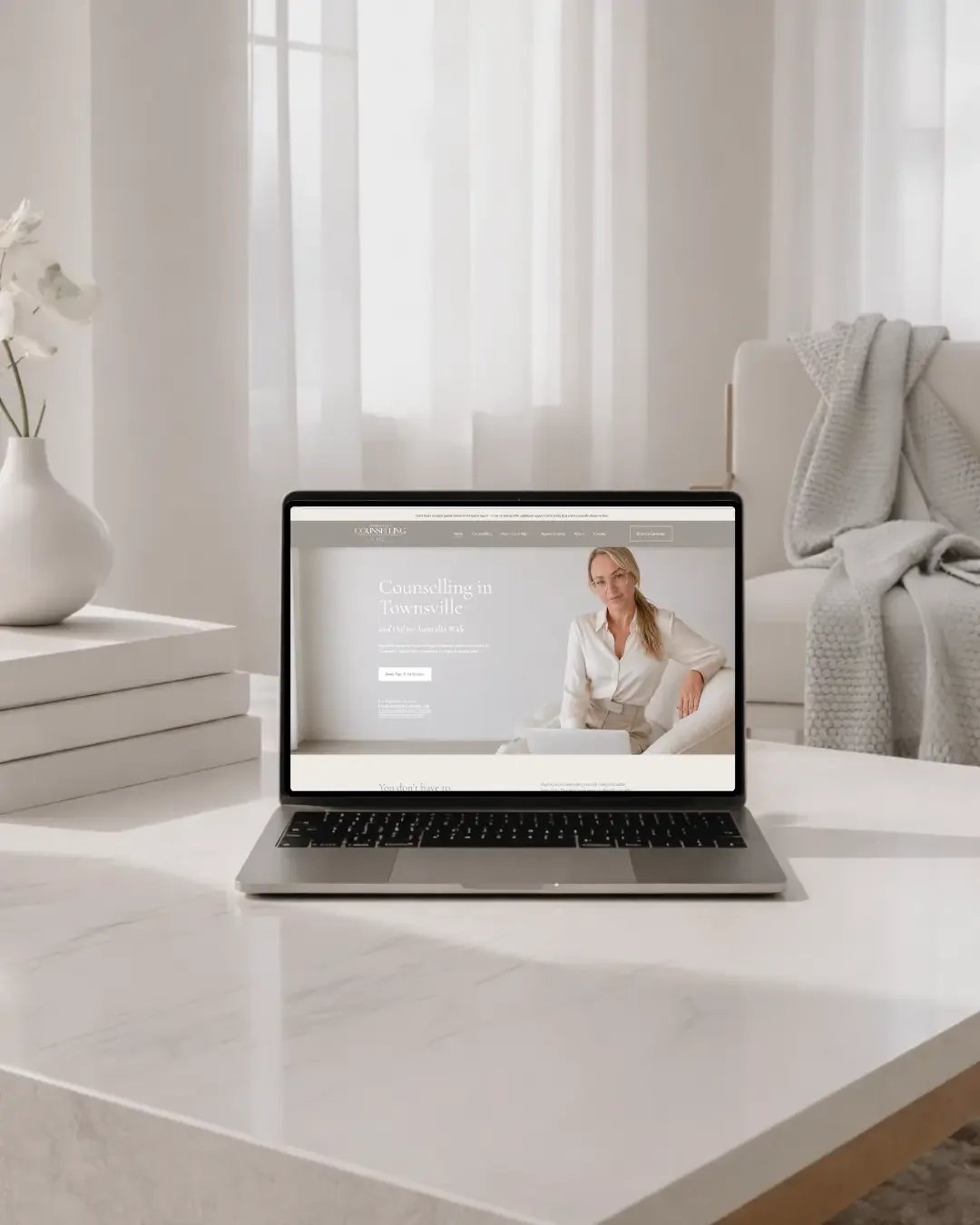 Townsville Counselling and Wellness website design for a local counselling service in Townsville