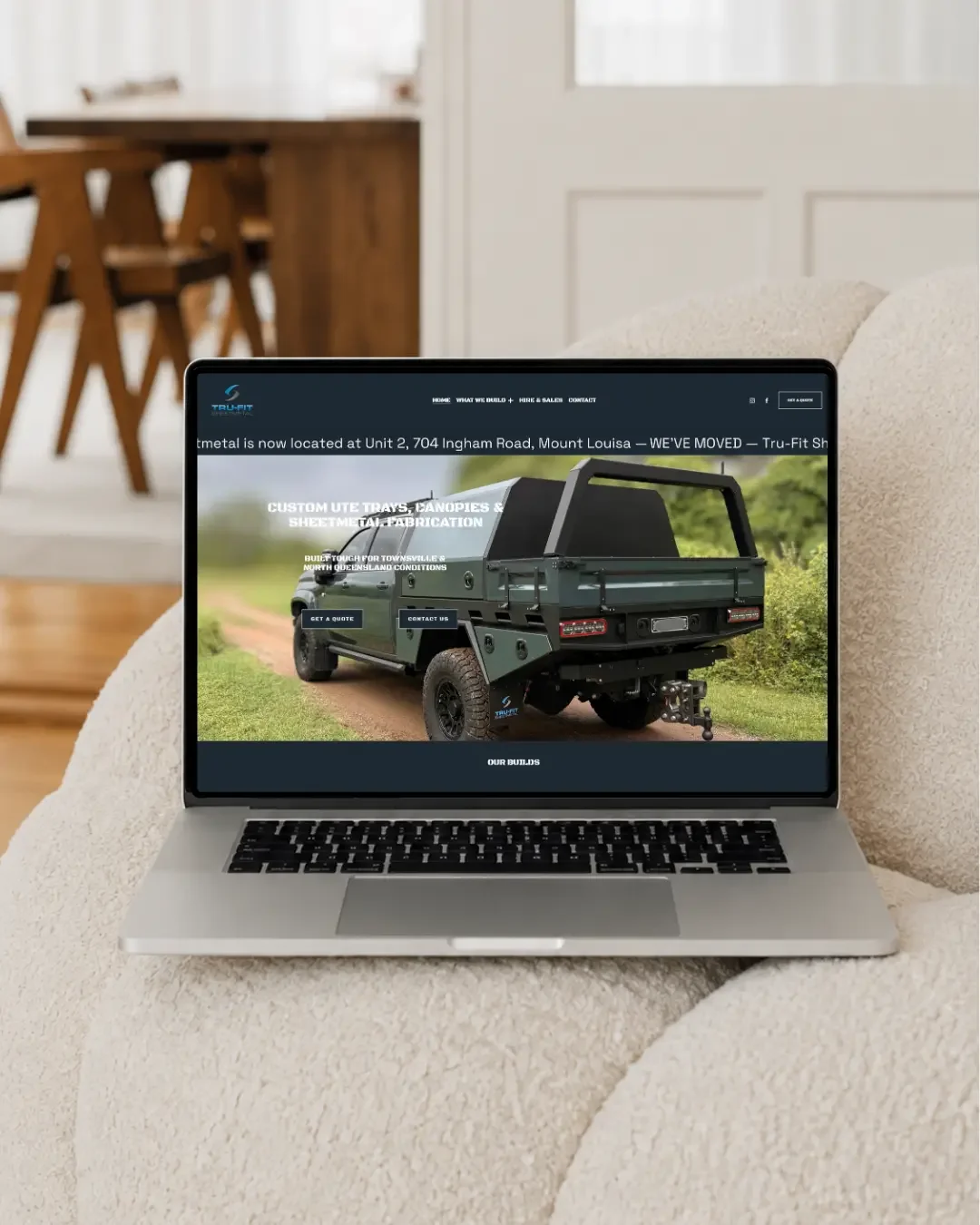 Website design for small businesses in Townsville focused on generating enquiries and conversions