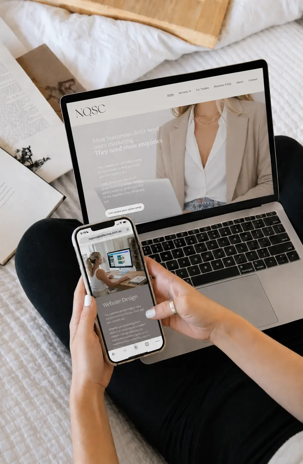 Website of NQ Social Collective Townsville Website Designer