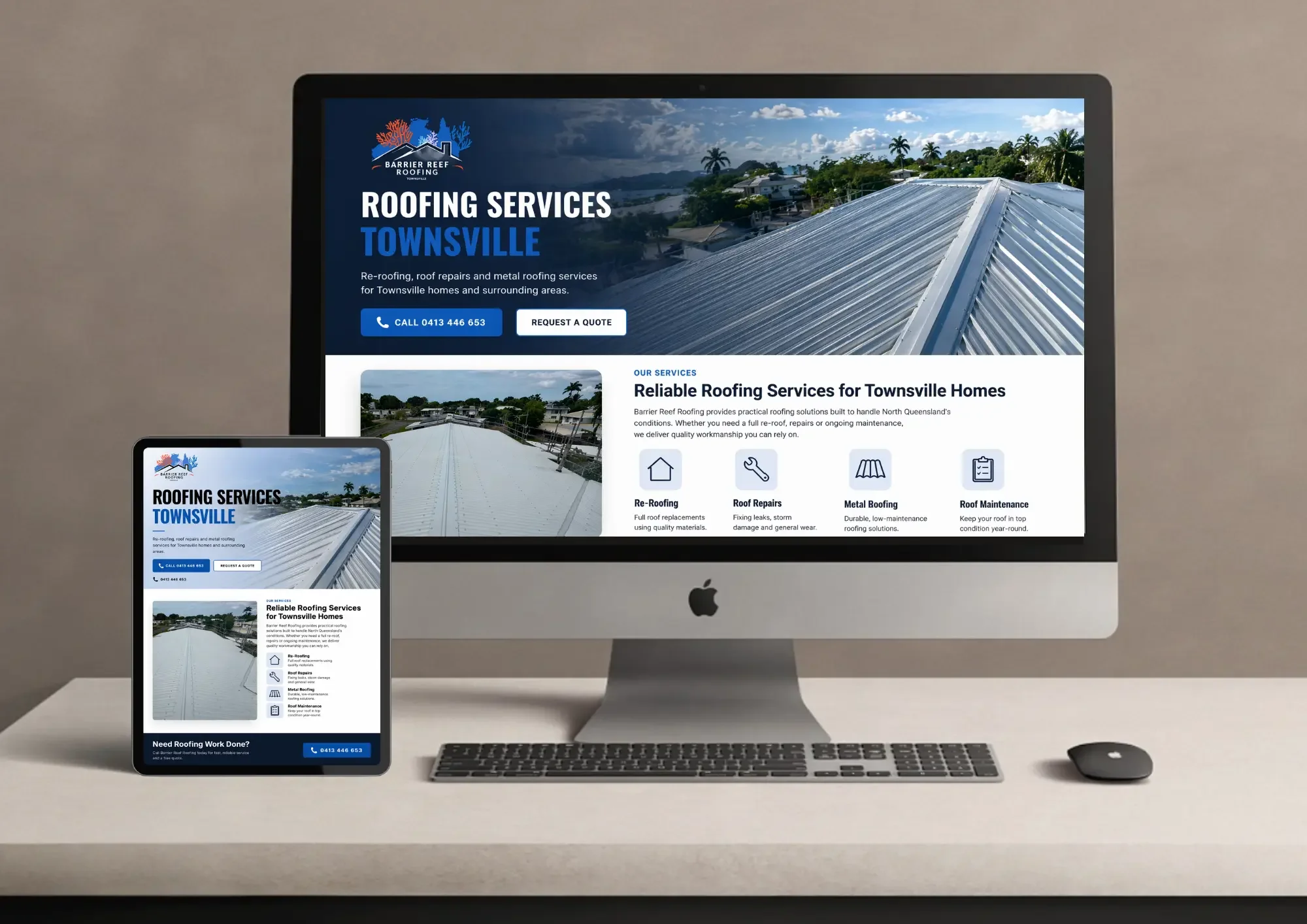 Marketing for tradies in Townsville including website design and Google Business optimisation