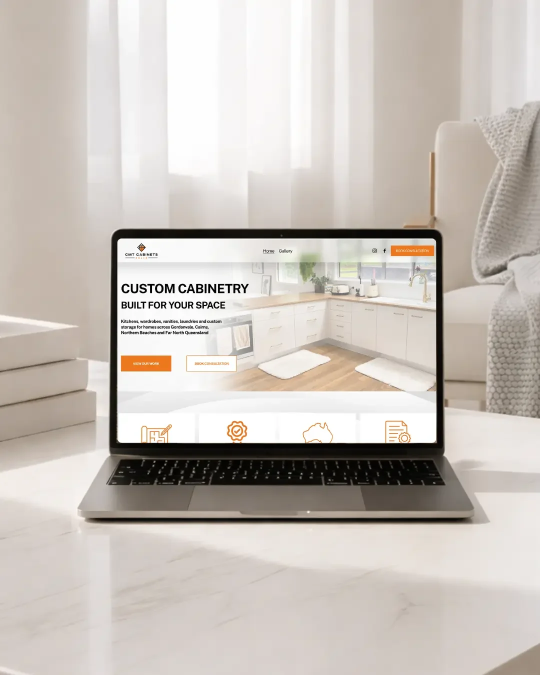 Local service business website designed by NQ Social Collective in North Queensland