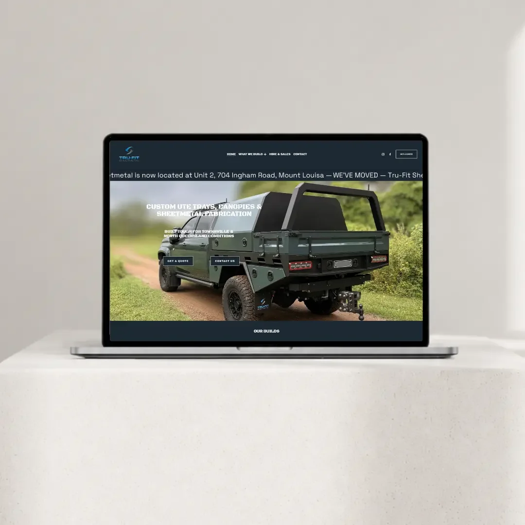Tru-Fit Sheetmetal website redesign by NQ Social Collective