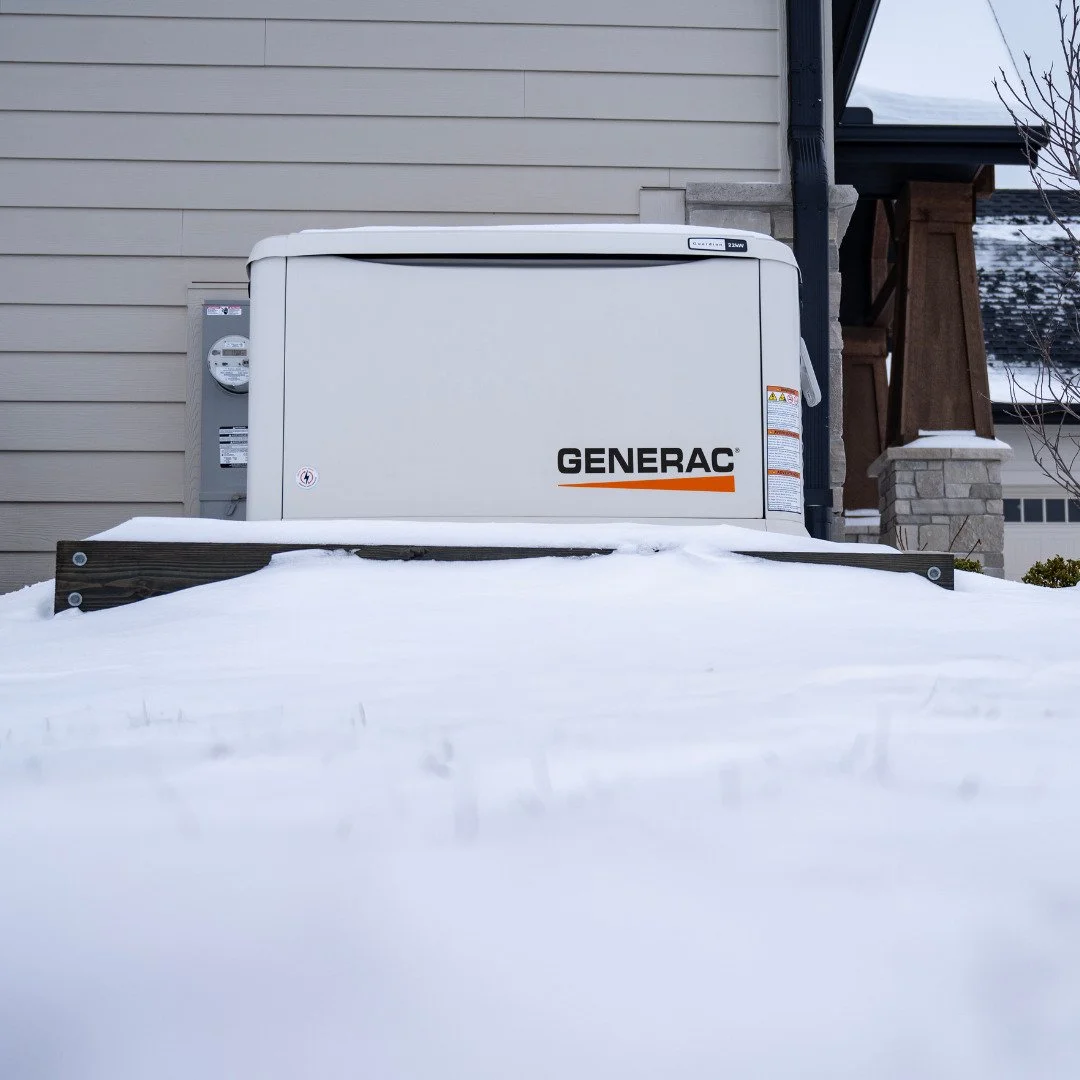 Snowstorms can strike without warning. Do not be left in the dark next time. A Generac home standby generator delivers automatic backup power to keep your home warm, safe, and comfortable through winter outages.

Secure your generator today. Contact 