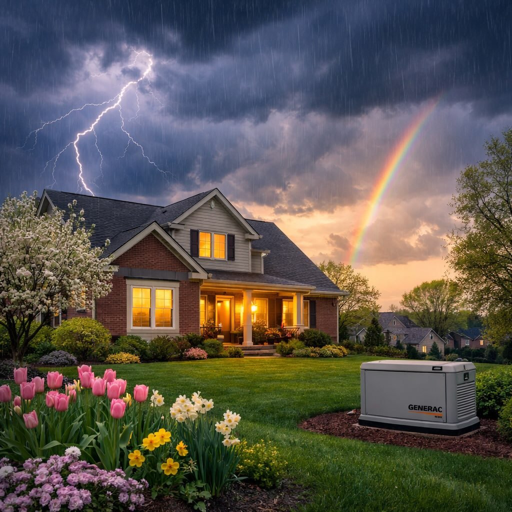 Spring is here in Naperville &amp; Aurora 🌱

Longer days. Warmer weather. Fresh starts.

It&rsquo;s the time of year people clean, upgrade, and prepare their homes&hellip;
but one thing most homeowners overlook?

Backup power.

Because spring isn&rs