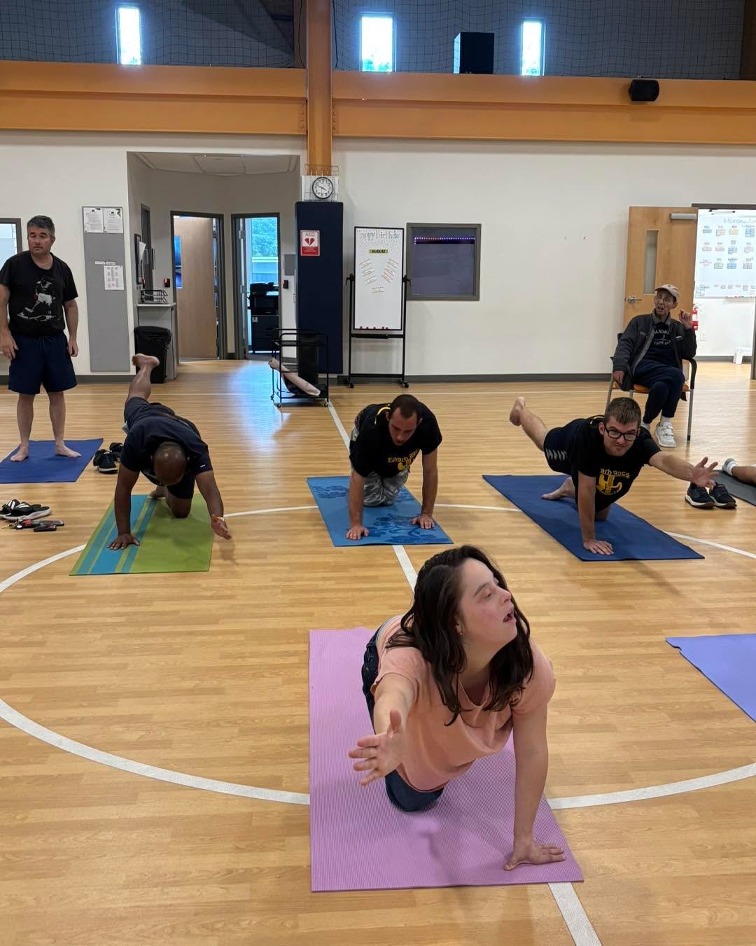 Favarh Recreation introduced a New class! Chromatic Yoga:strength, mobility, and meditation. An energetic yoga class that concludes with 15 minutes of guided meditation and speaking through positive affirmations. Thank you Julia for this wonderful cl