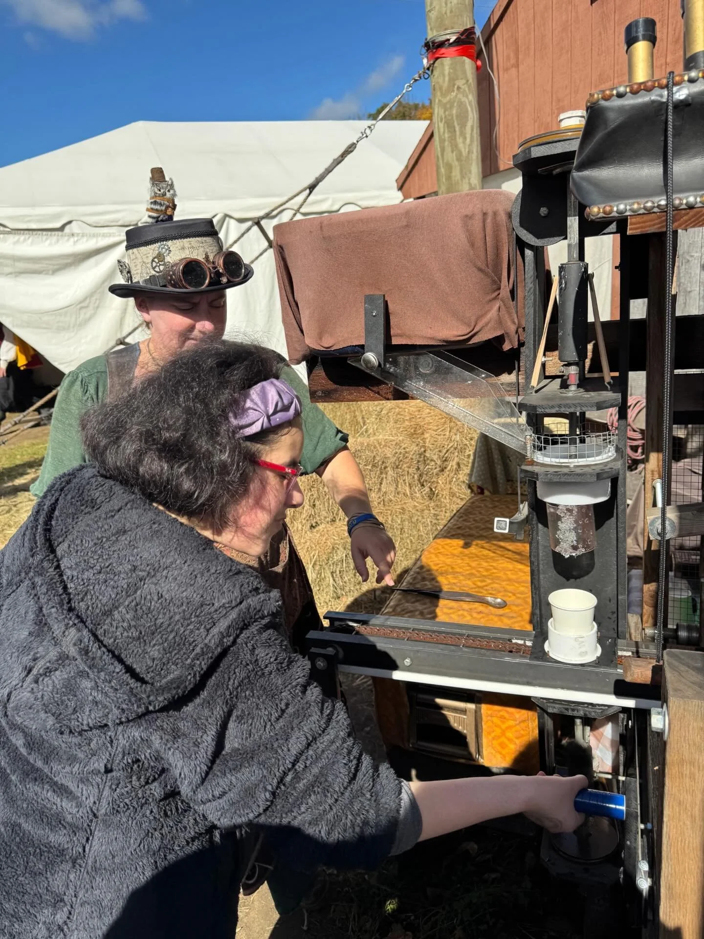 Favarh participates in Day Program CD1 had a wonderful weather day to visit CT Renaissance fair. Two of our ladies learned how to turn ice for snow cones and several of our gentleman walked on the wheel to fill ice in cones. They enjoyed many activit