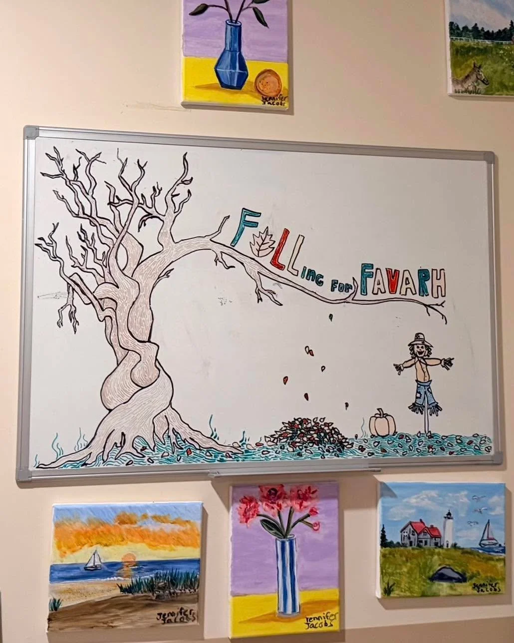Crafty work at Favarh&rsquo;s Ojakian Apartments by a resident and a Direct Support Professional. We love the message! 

#fallingforfavarh #talentedartists #itswhatwedo #wearefavarh