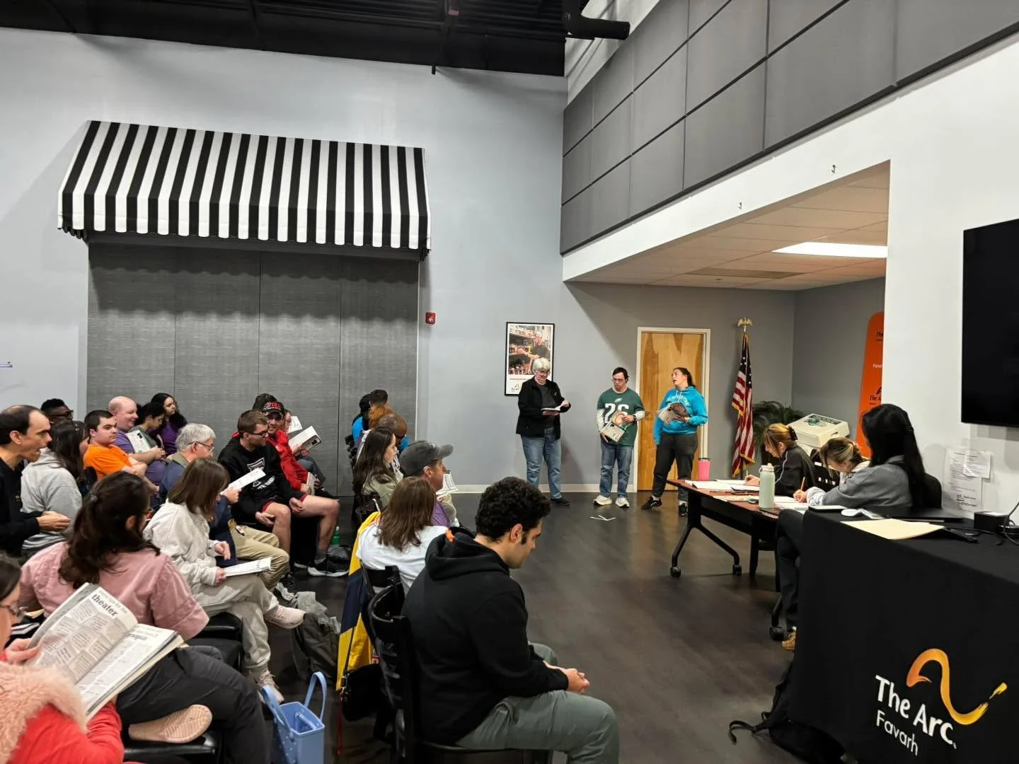 And so it begins, once again&hellip; performers gathered recently to complete the first night of Favarh Theater auditions for James and the Giant Peach Jr. Weekly practices take place until April performances. Stay tuned for more updates!

#theater #