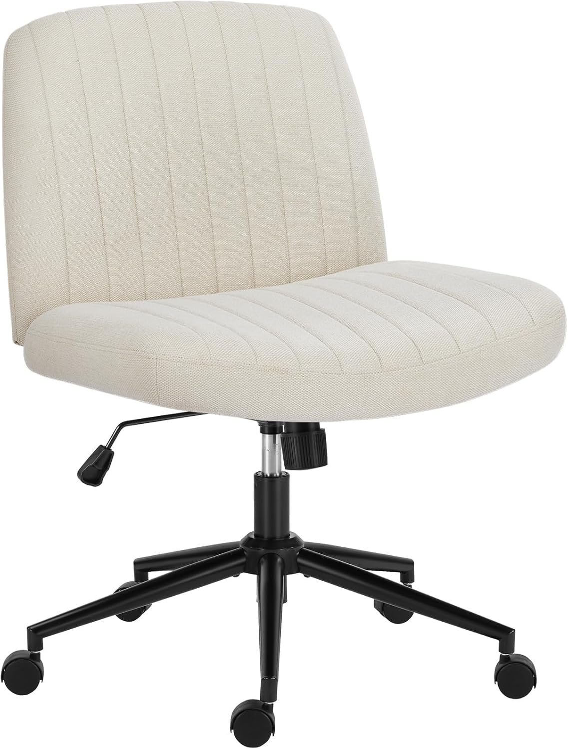 OLIXIS Criss Cross Legged Chairs Armless with Wheels