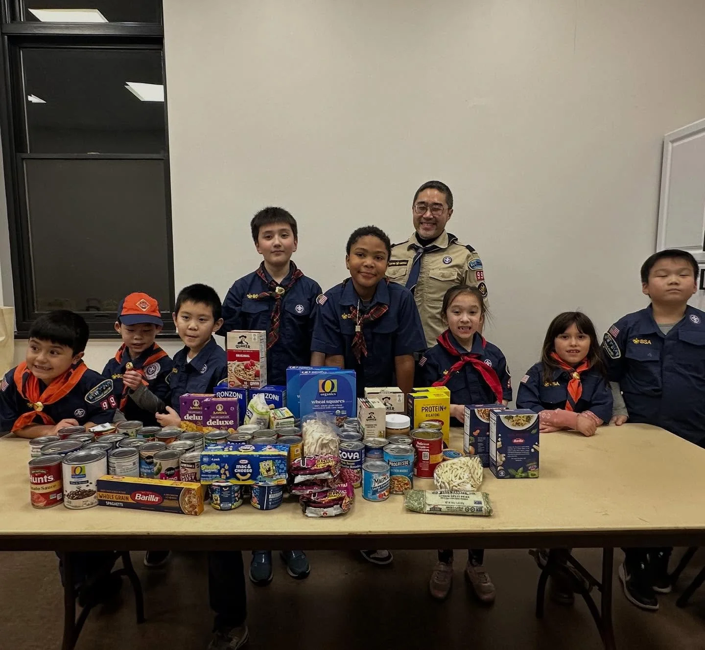💛 Pack 99 Giving Back &amp; Getting Silly! 🎭🏕️

What a great night for our Cub Scouts!
Our Pack came together for a Food Drive Night, collecting an incredible amount of donations to support local families in need. We&rsquo;re so proud of our Scout