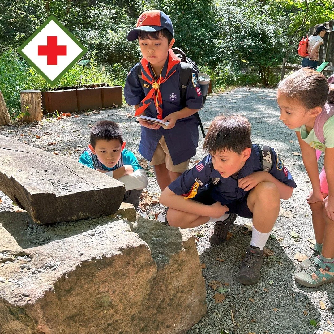 Personal Safety 🚨:
At our third Pack meeting, Scouts worked on Personal Safety requirements.
Through role-playing, call &amp; response, and games, kids learned what to do in tricky situations: when to call 911 vs. Poison Control, how to recognize ha