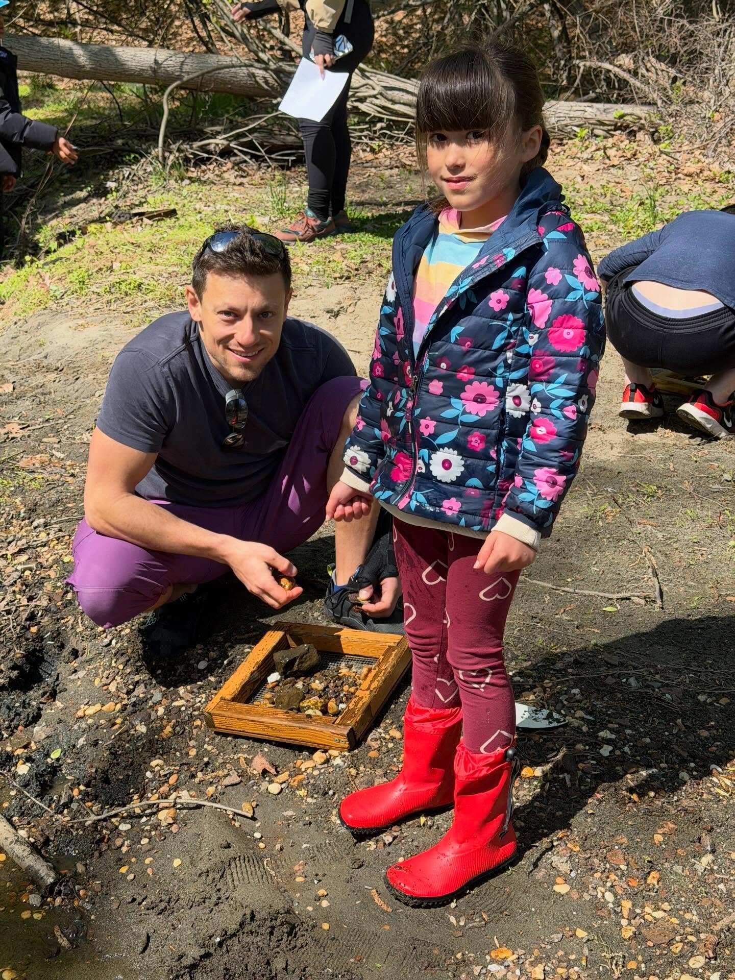 What did we find?
Fossils over 70 million years old&mdash;brachiopods, shells, and even signs of ancient sea life right here in New Jersey.

The best part? Watching the kids recognize something in their sifter and realize:
&ldquo;Wait&hellip; this is