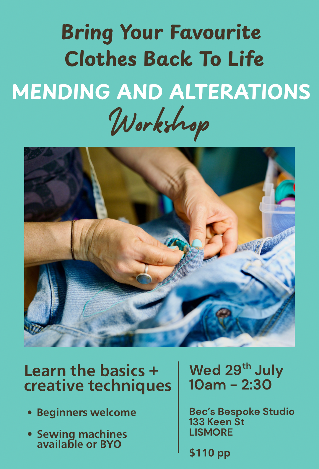 sewing workshops, beginner sewing workshop near me