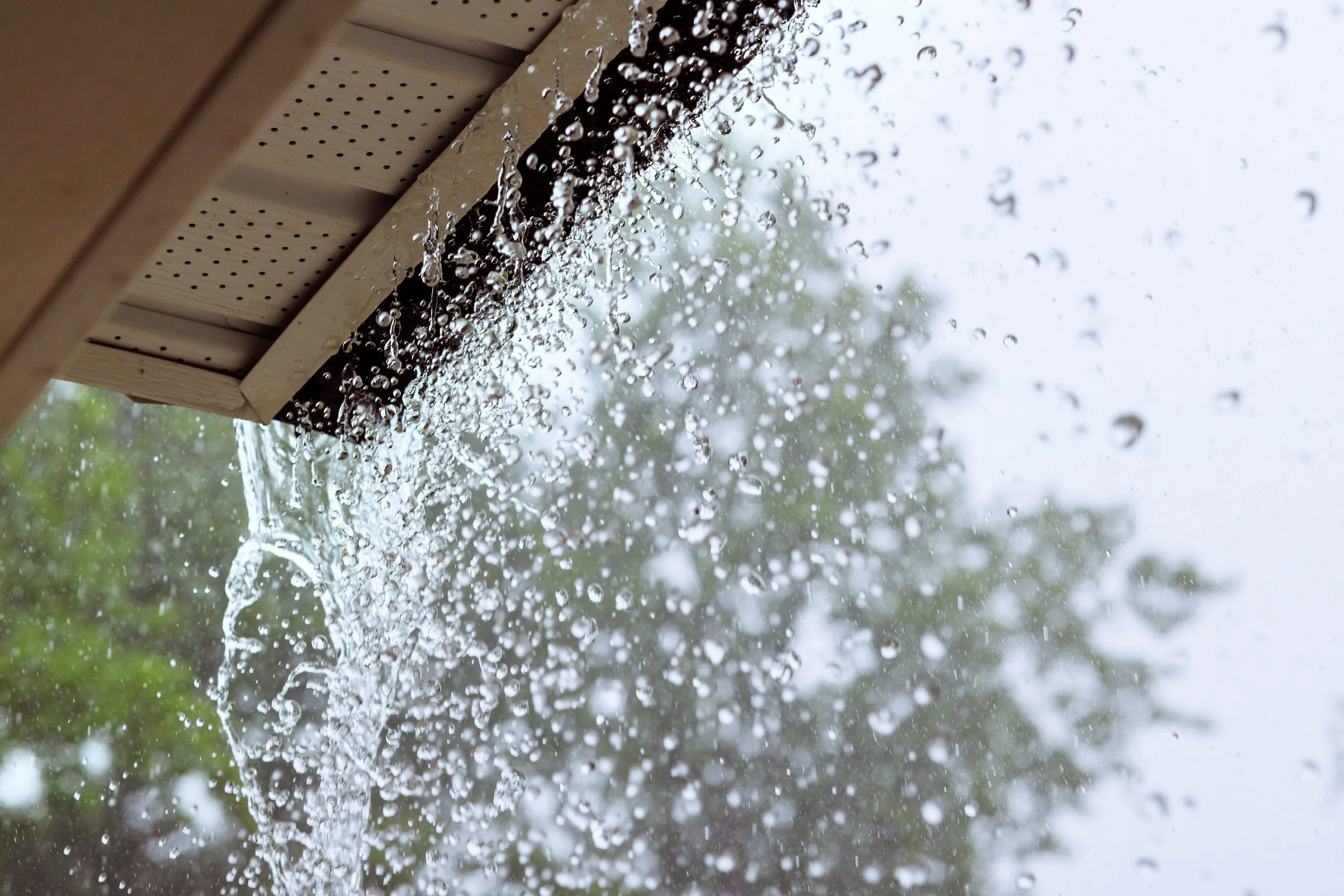 Gutter overflowing
