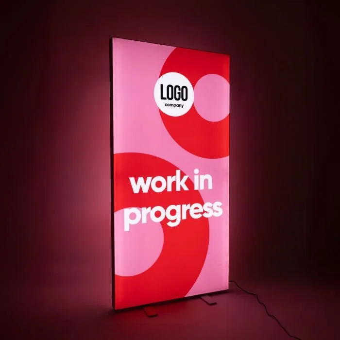 Dubbelzijdig pop-up LED frame