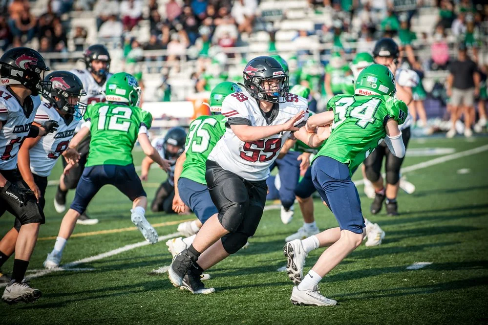 Red Wolves Football Player in Action