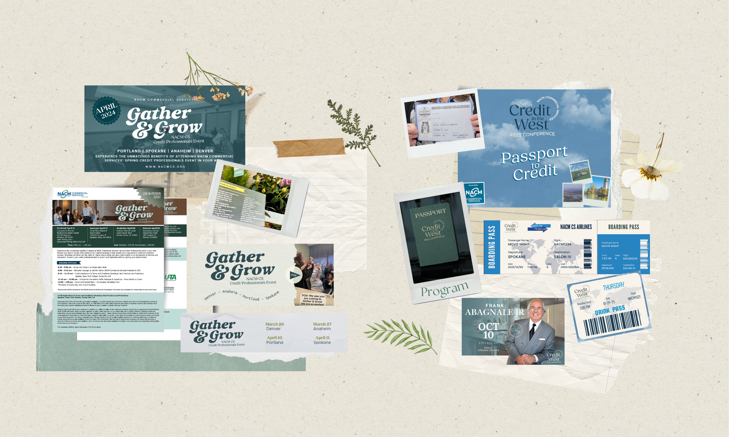 Amanda's Work at NACM CS Full Design work for a few events