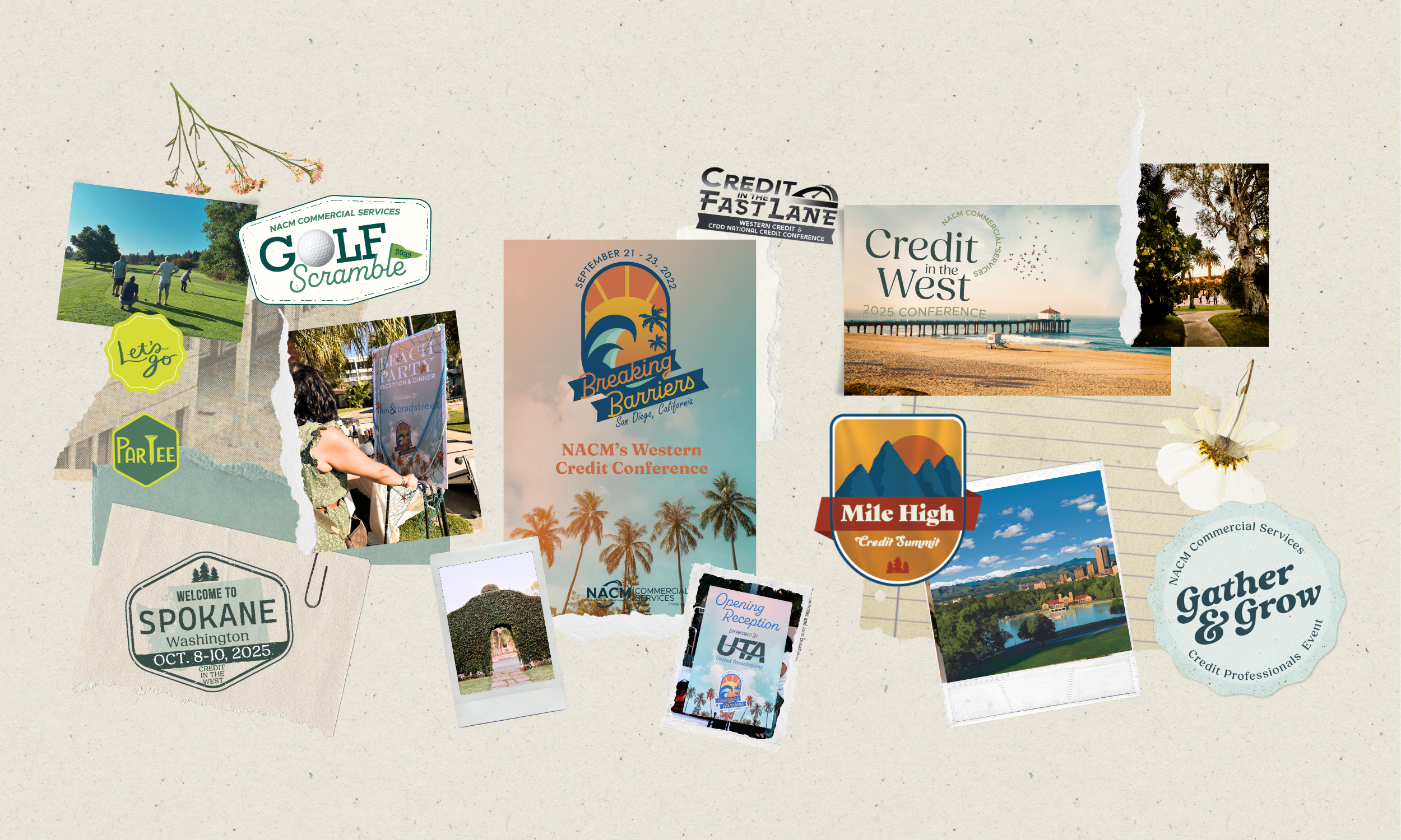 Amanda's Design Work at NACM CS Events logos