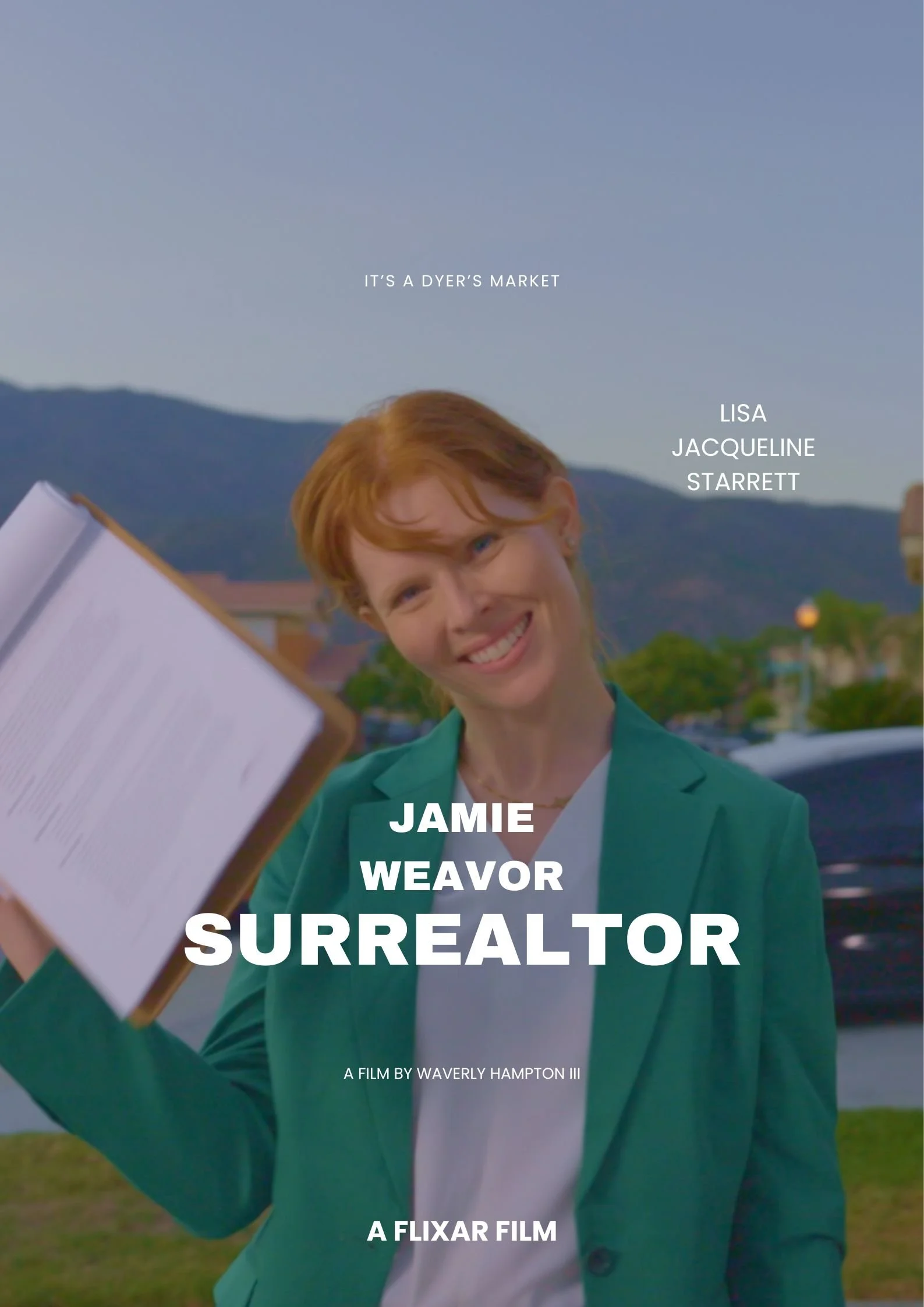 Jamie Weavor (Lisa Jacqueline Starrett) sells a young couple (Ryan Nebreja & Roxanne Stathos) their first home.
Directed by: Waverly Hampton III