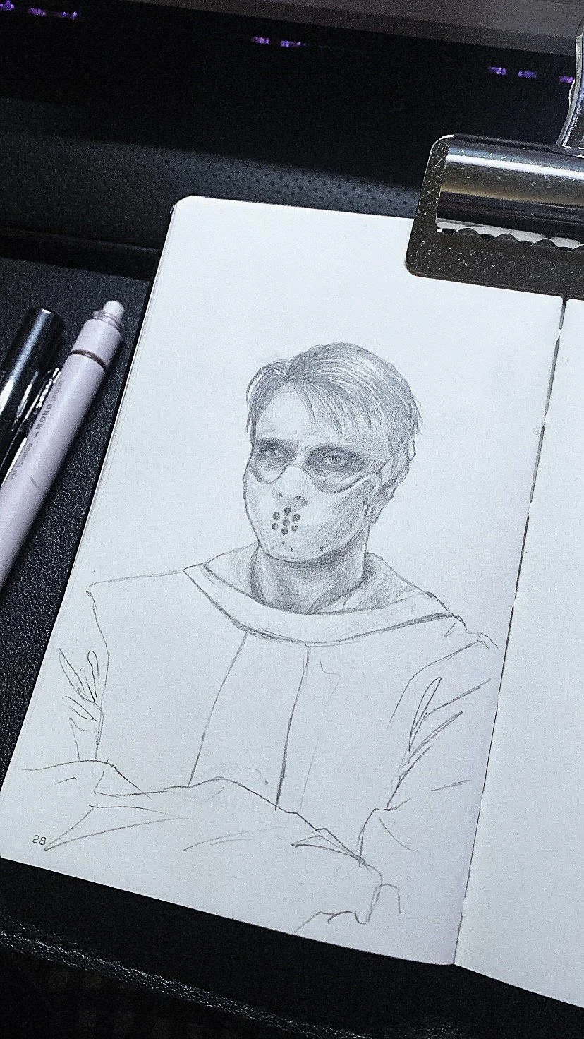 [NBC Hannibal - Hannibal Lecter] Graphite on paper