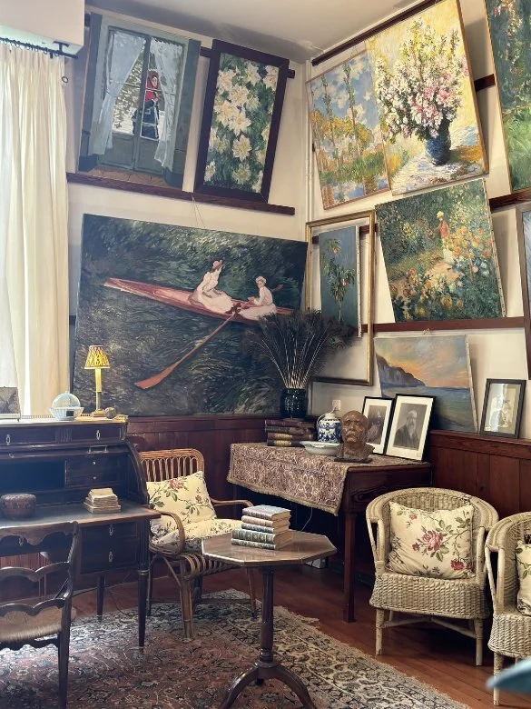 Inside Monets House With Replica Paintings
