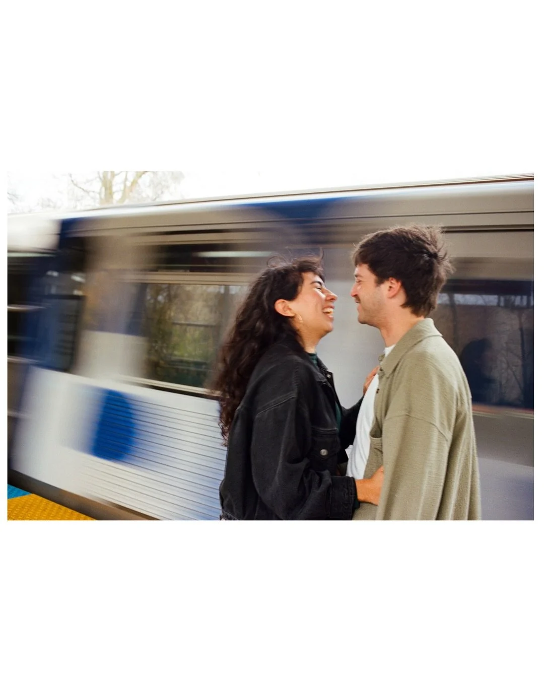 Public transit over everything am I rite 

From Elena &amp; Tyler&rsquo;s engagement session, more to come from these cuties 💛🎞️🚊

#chicagofilmphotographer #chicagoengagementphotographer #chicagowedding #chicagobridetobe #35mm