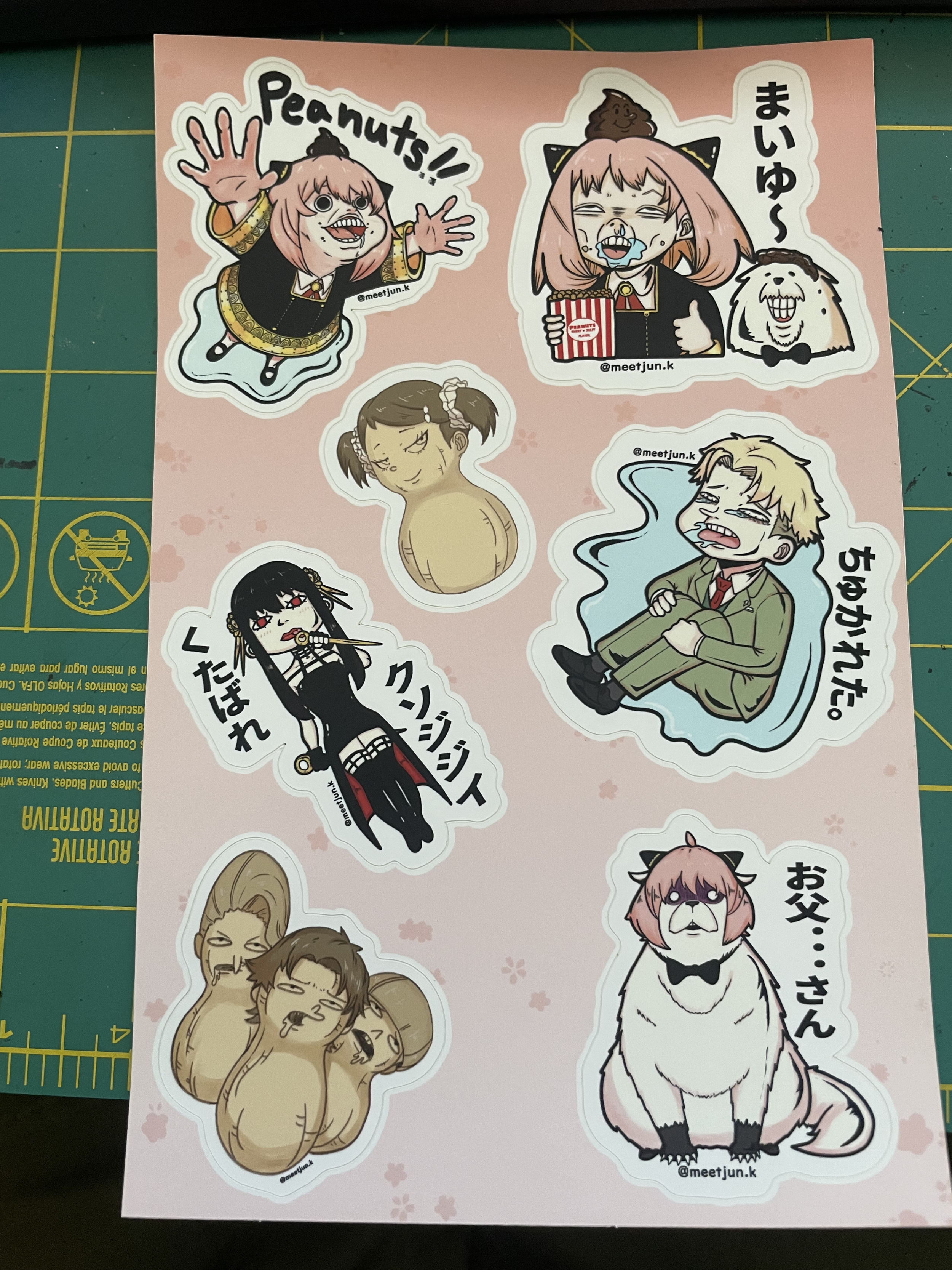 Spy x Family Sticker Sheet