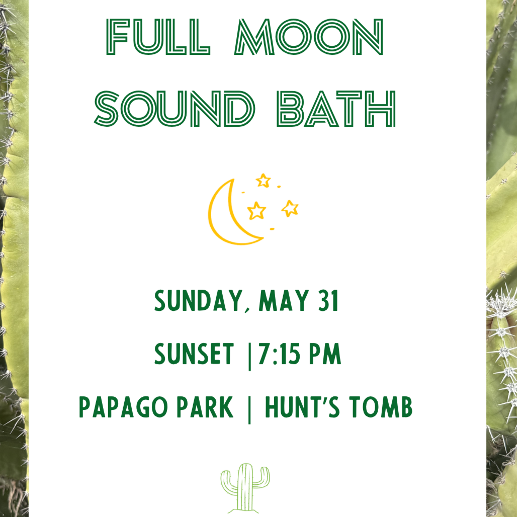 Full Moon Sound Bath at Papago Park Scottsdale Invite, Sunday May 31 at 7:15 PM