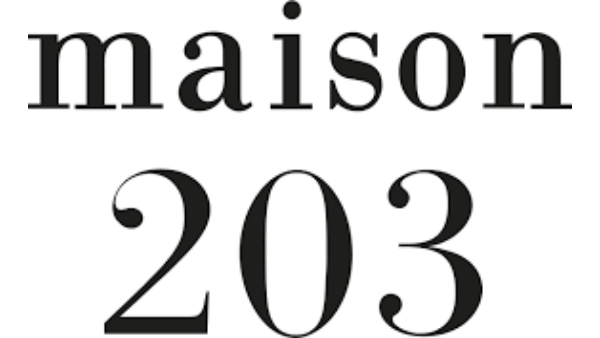 The logo for Maison 203.