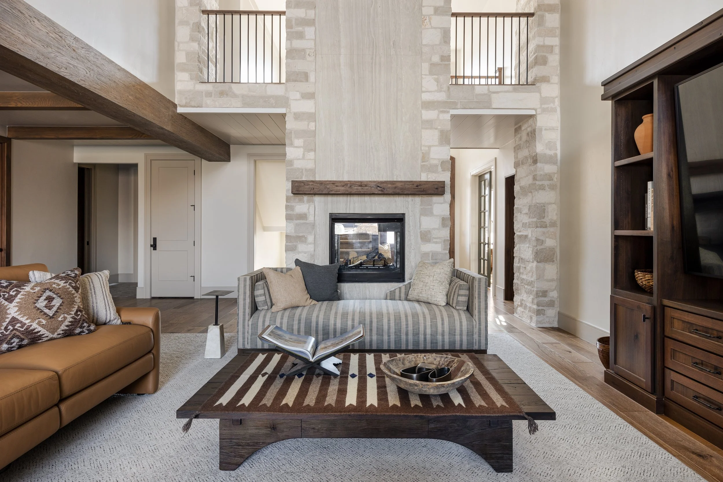 Custom Home Remodel | Living Room, Bathroom, and Office