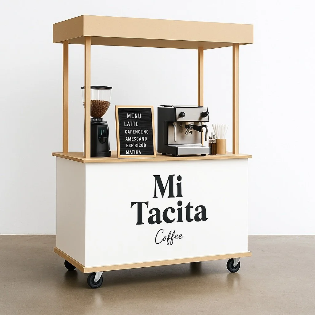 Click-together flat-pack canopy cart designed for events, markets, and retail pop-ups. Features a smooth, tool-free assembly, ribbed detailing, and minimalist silhouette. Packs flat and fits in most car boots. Ideal for weddings, market stalls, produ