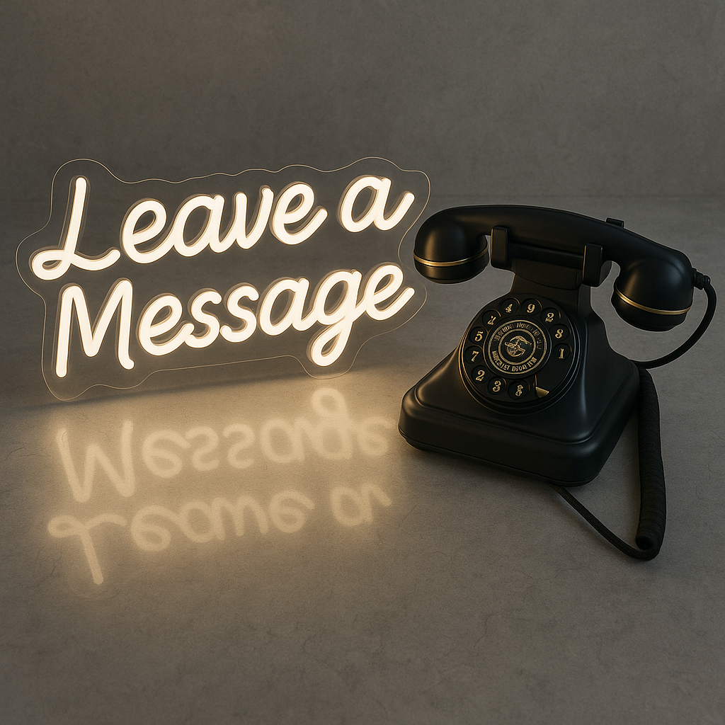 Black rotary audio guestbook phone hire in Melbourne—guests pick up the handset, leave a voice message, and hang up. Perfect for weddings, birthdays, and styled events. Vintage design, easy to use, and memory-making magic.