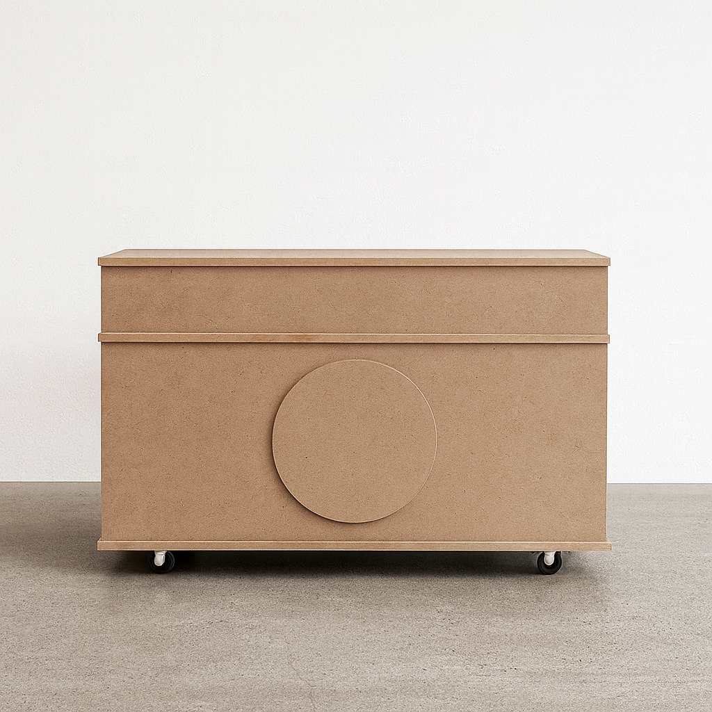 Collapsible event cart for weddings, markets, and brand activations – premium flat-pack cart made in Melbourne