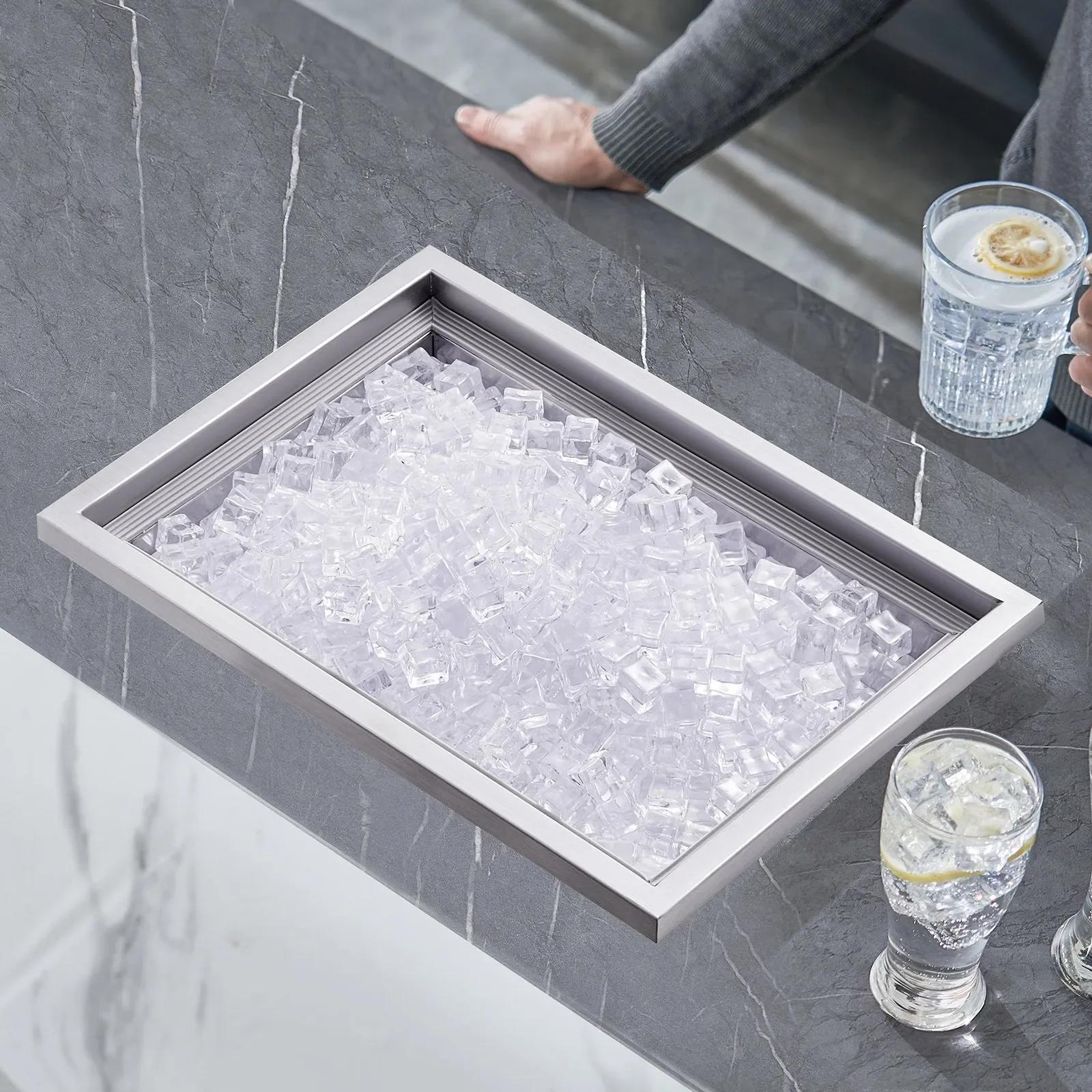Drop-in Ice well | 20"L x 14"W x 12"H