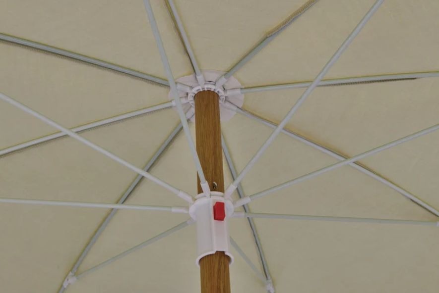 Beach Umbrella with frills beige underside closeup.png