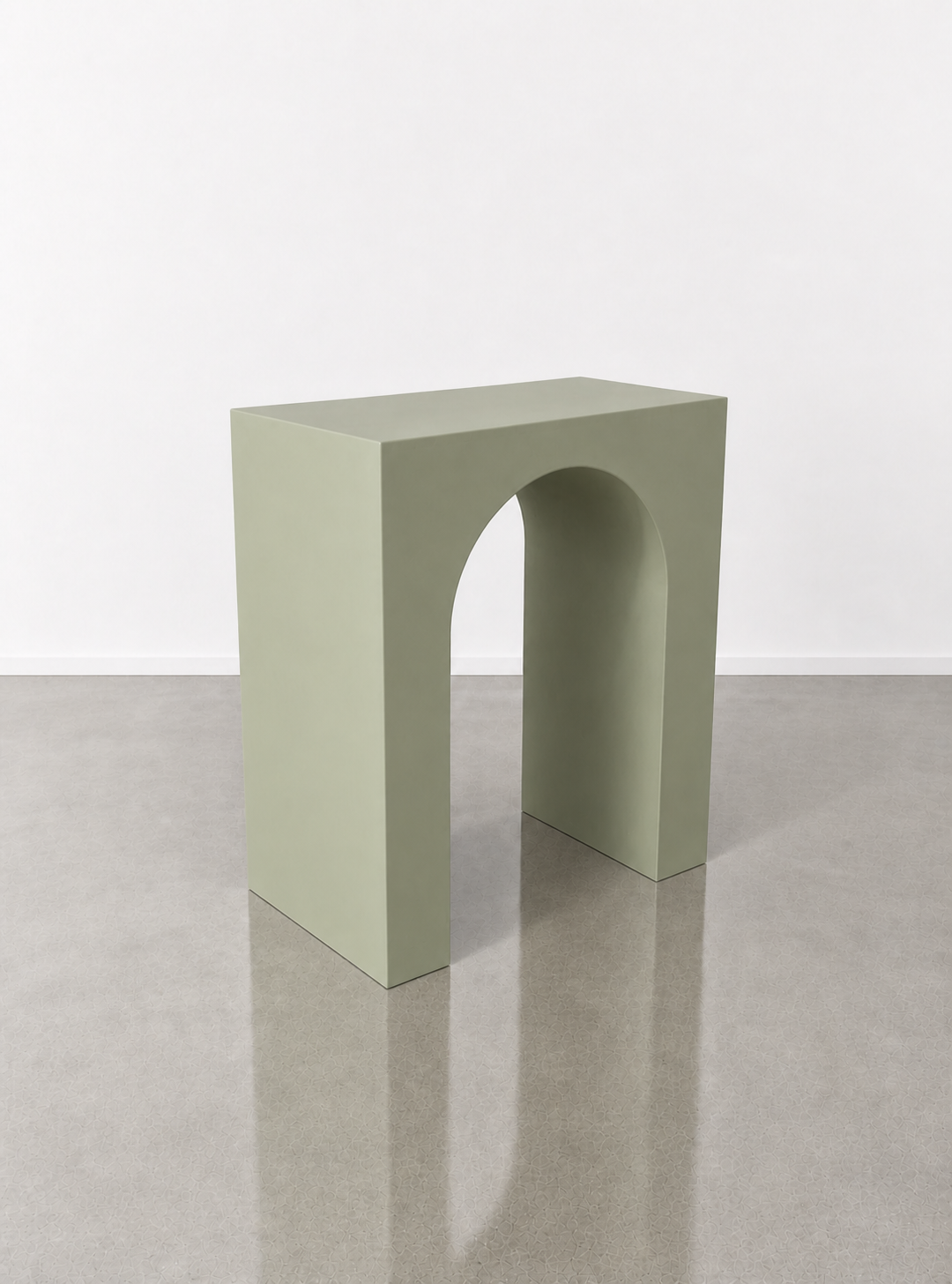 Arch plinth for events sage green.png