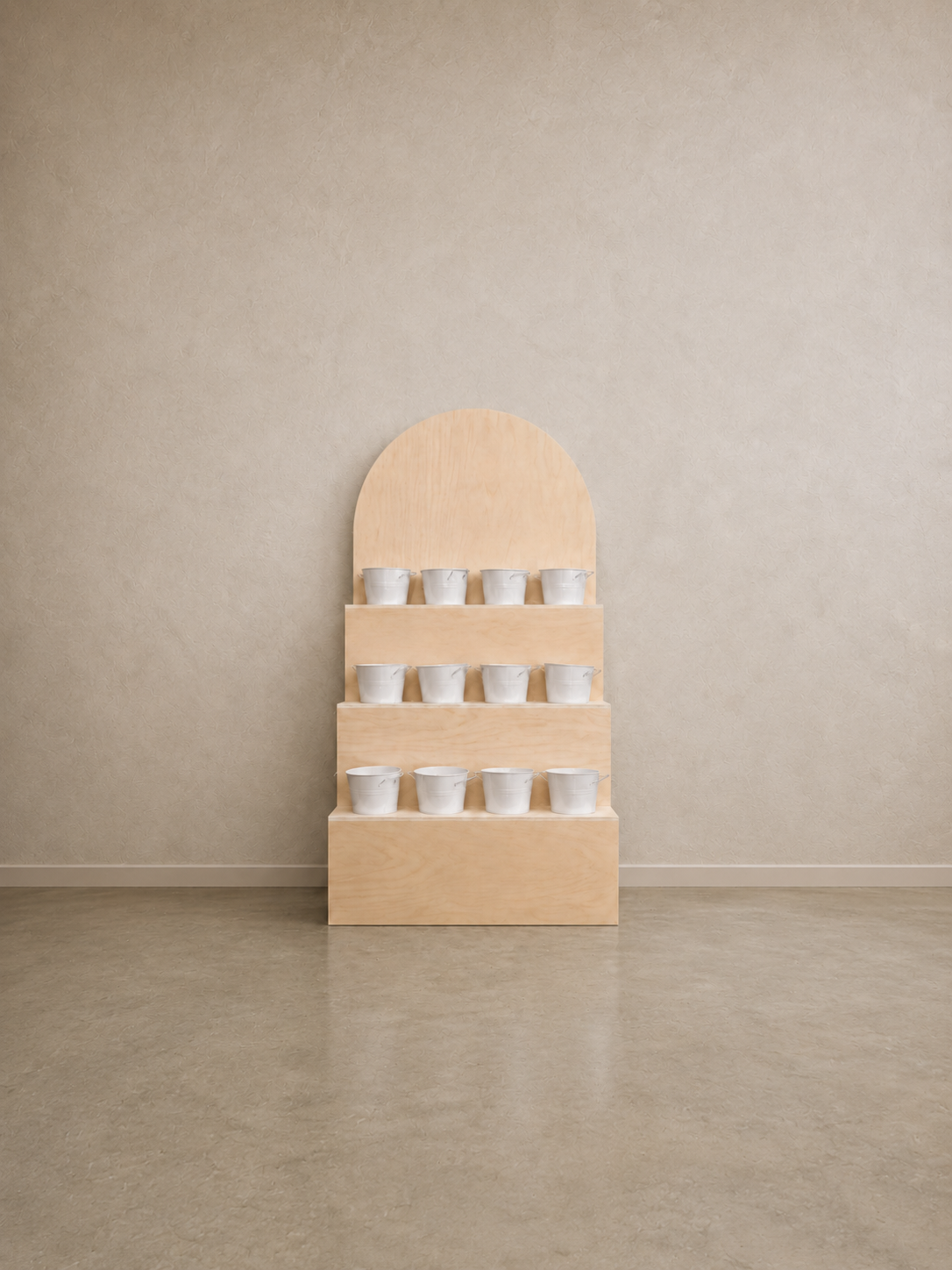 Tiered Flower Display Stand – Arched Event & Retail Floral Display