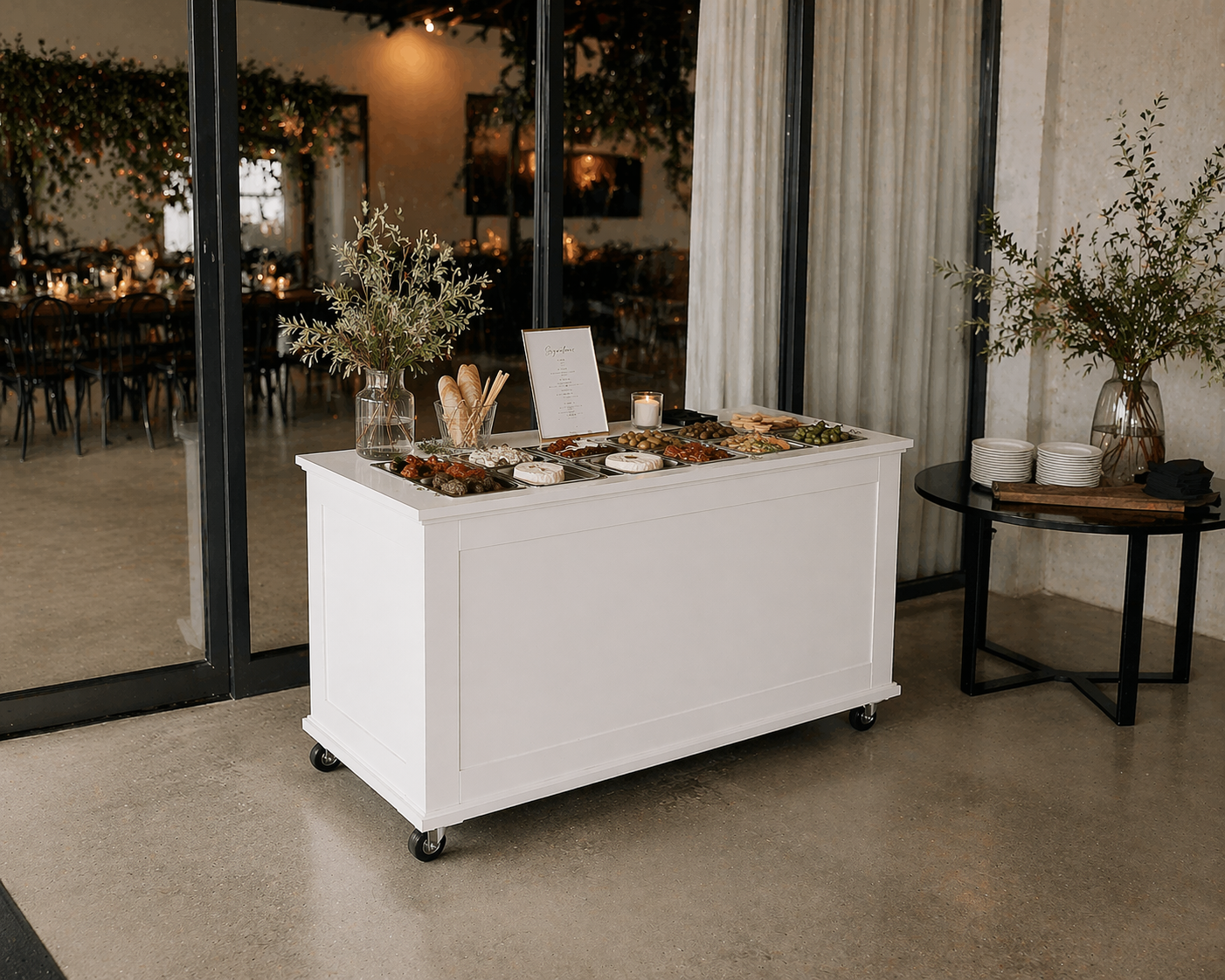 Collapsible Charcuterie Mobile Cart