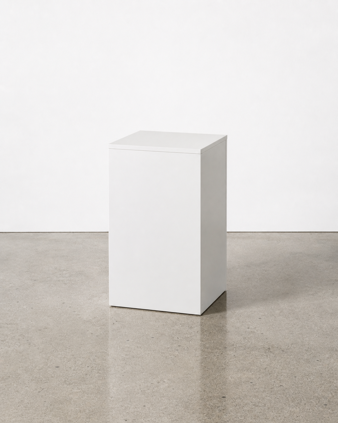 Rectangle Event Plinth – Solid Display Pedestal white mid height laminaste short.png