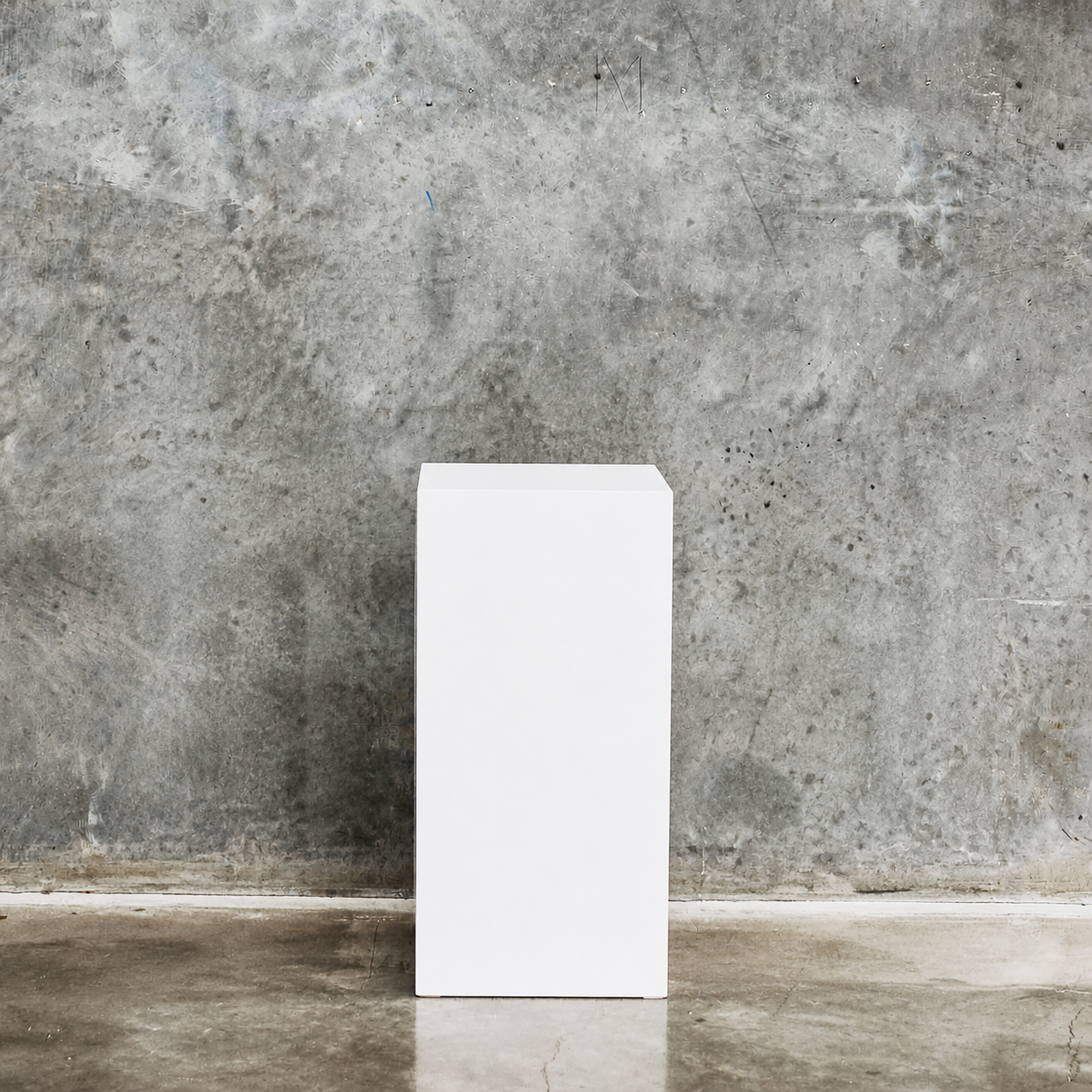 Rectangle Event Plinth – Solid Display Pedestal white low height.png