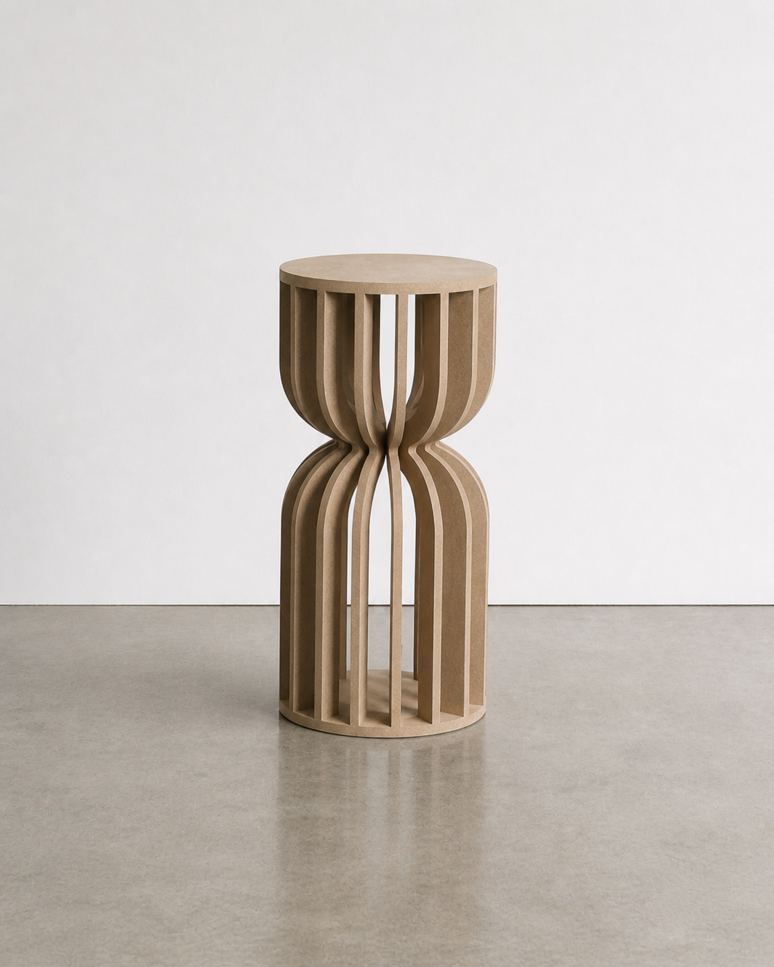 Hourglass plinth for weddings, events and activations 90cm.png