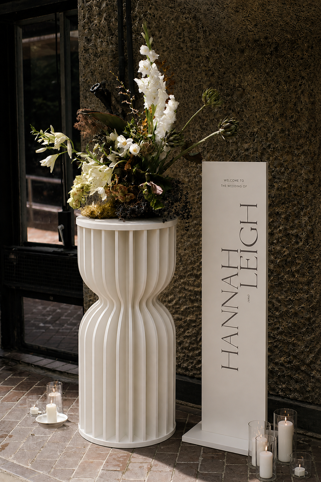 Hourglass plinth for weddings, events and activations 75cm event.png