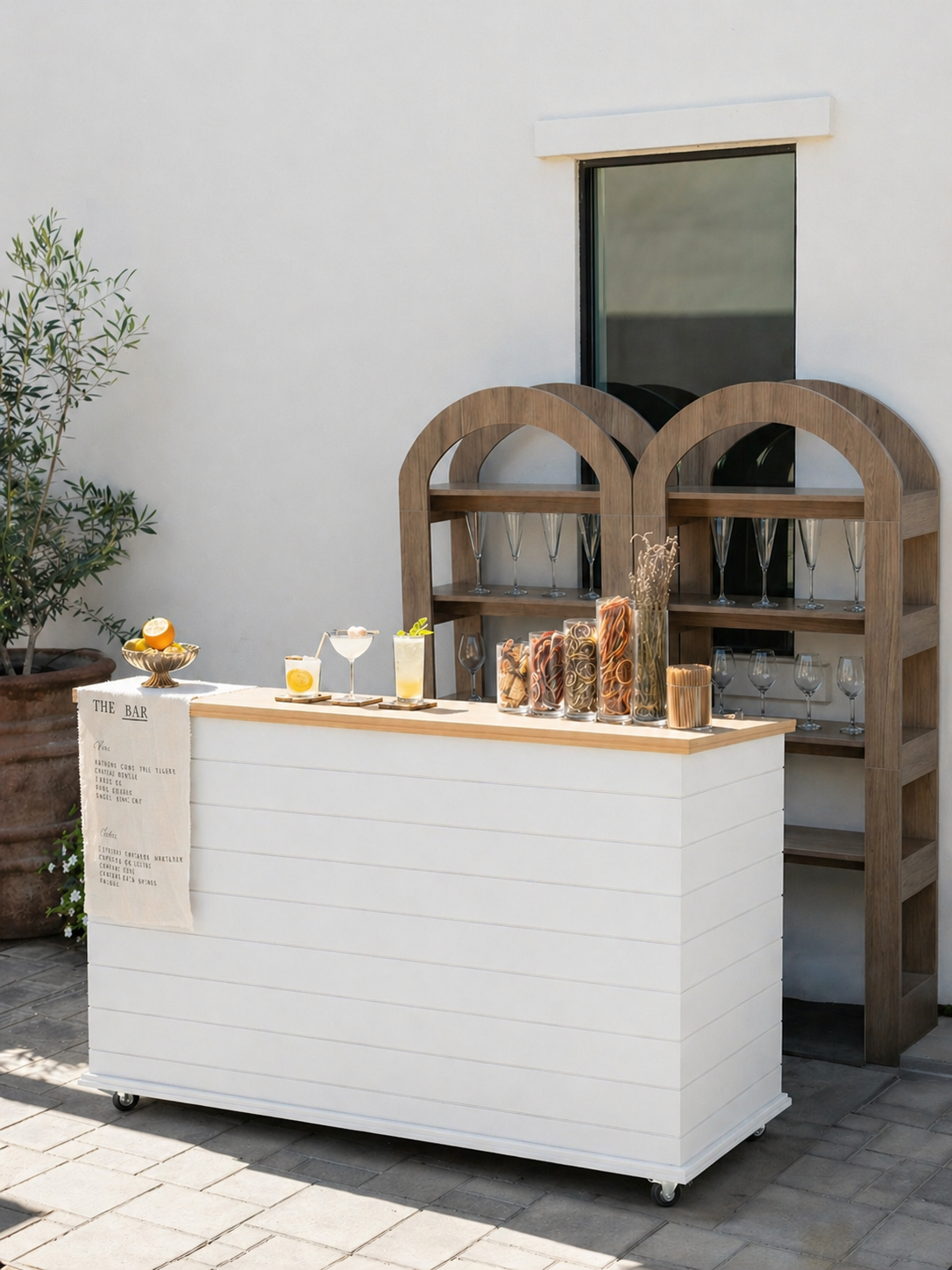 Portable Event Bar & Collapsible Beverage Serving Station