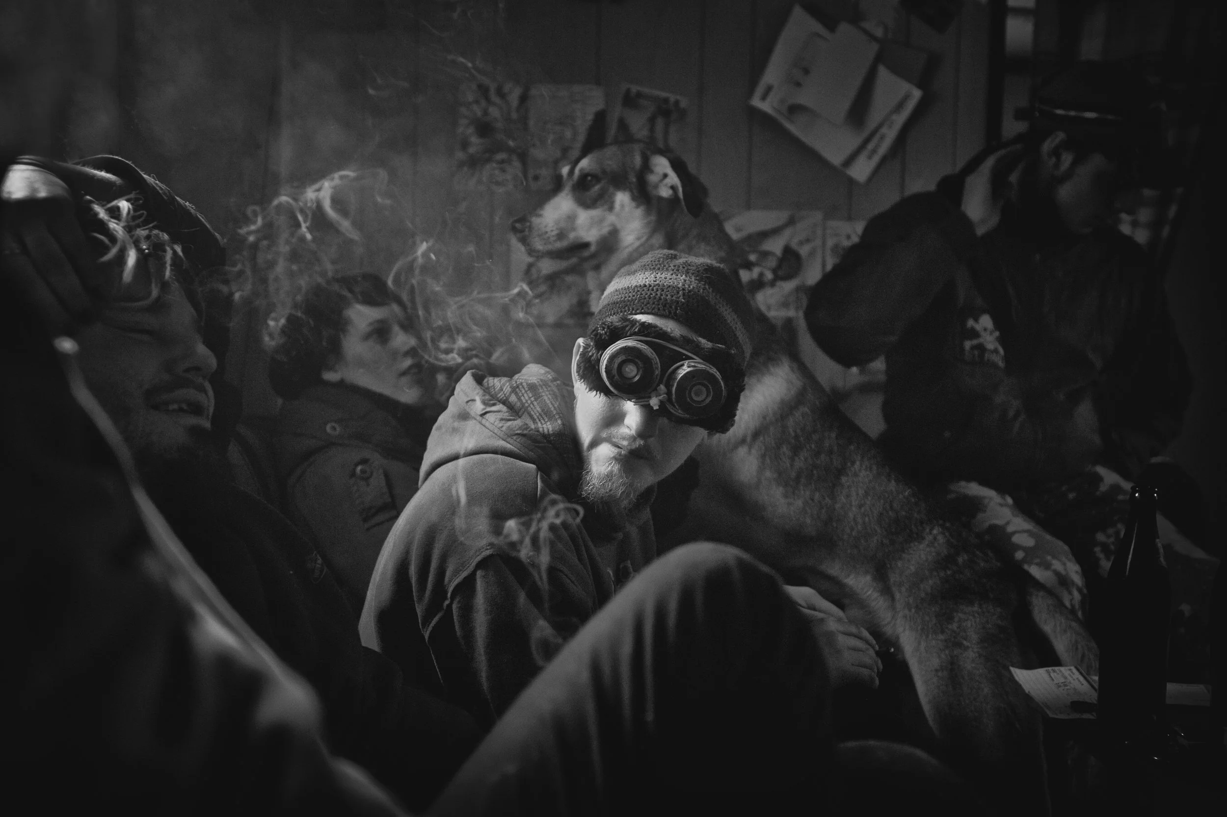 Bild von einem Mann, der offensichtlich stark verwahrlost ist