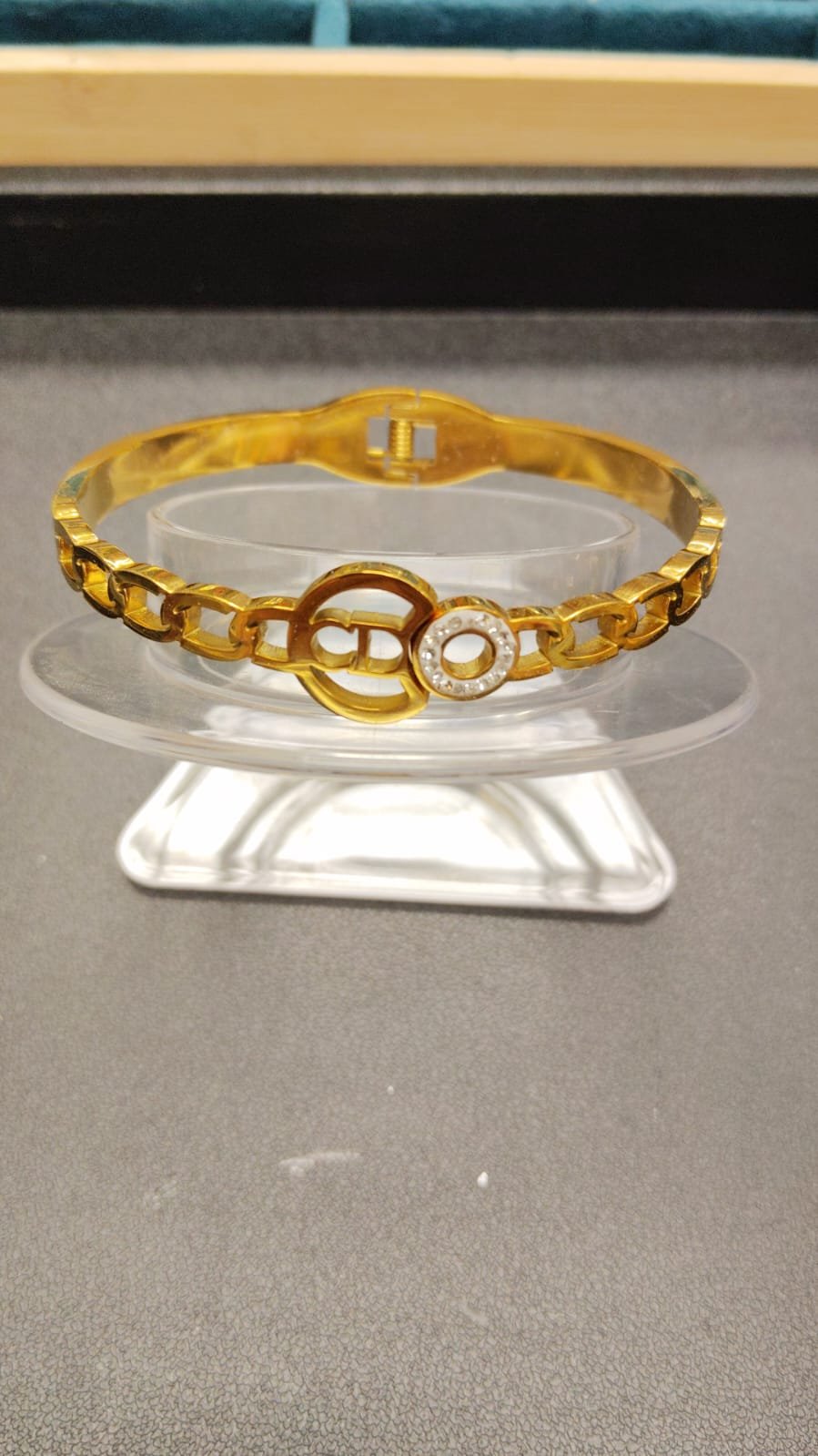 Elegant Gold-Tone Adult Bracelet