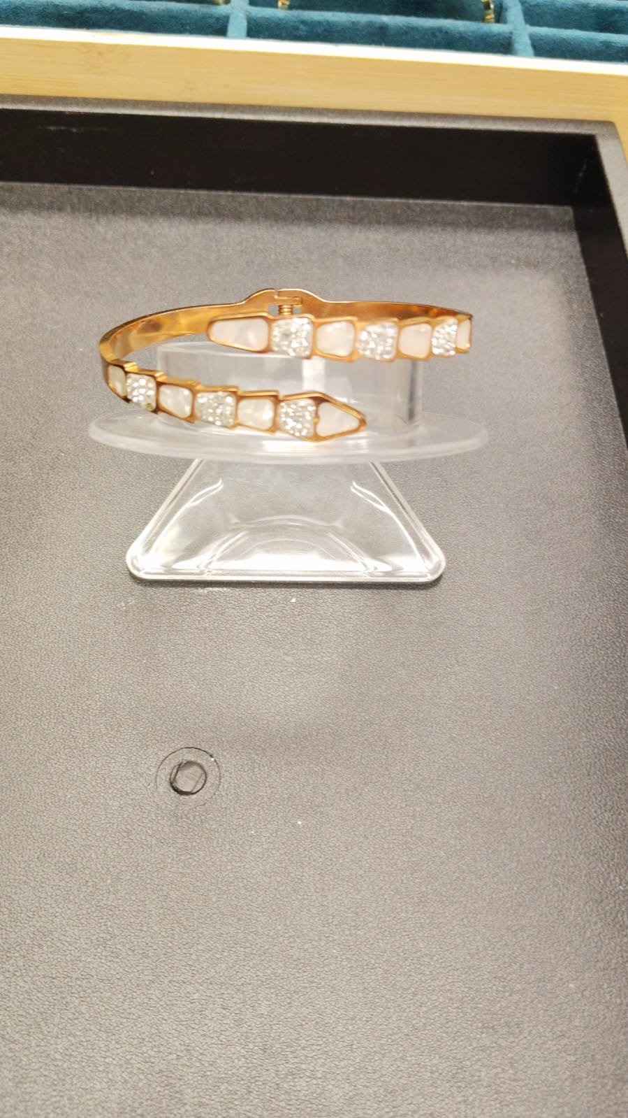 Elegant Gold Crystal Bracelet (Adult Size)