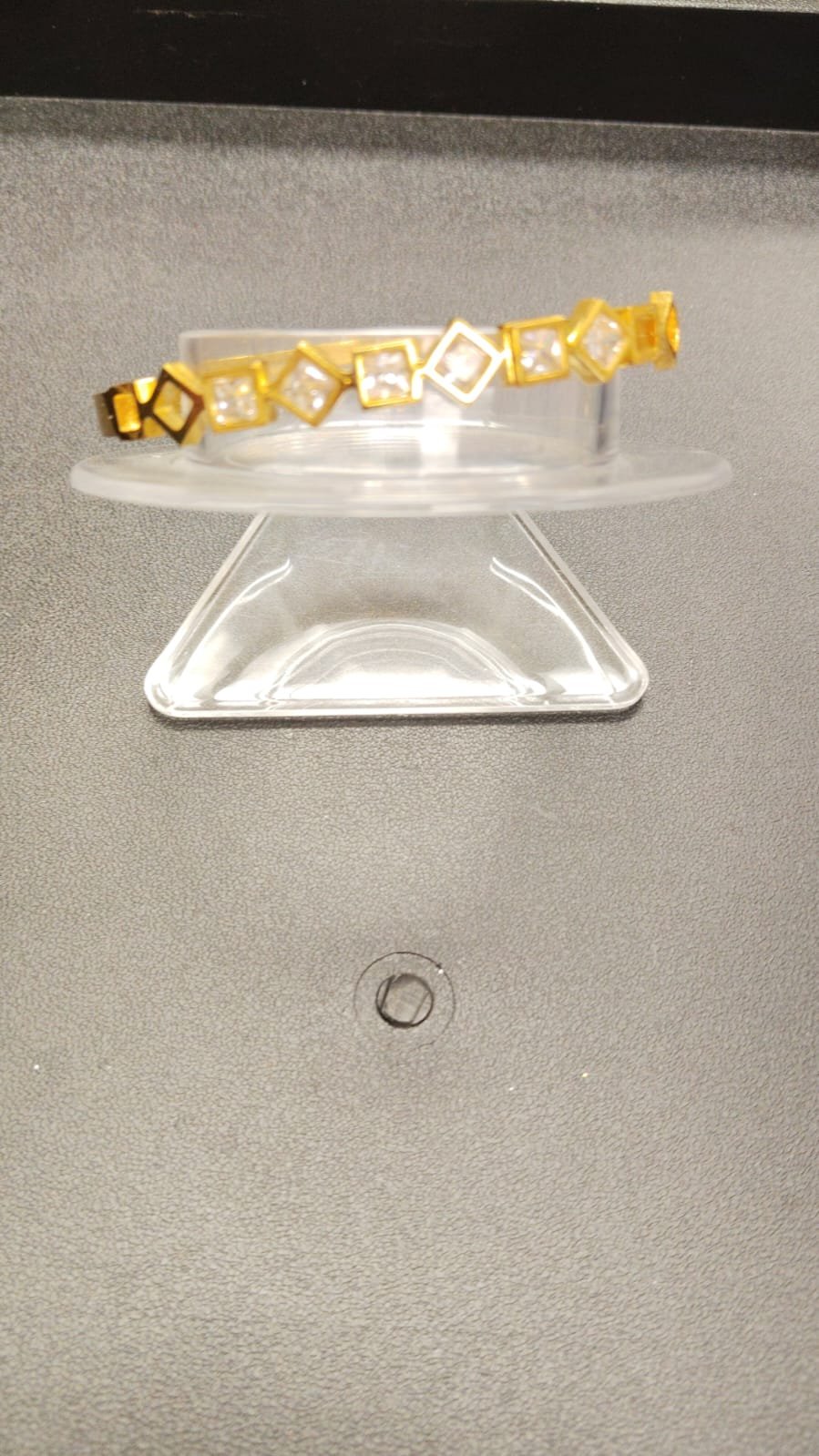 Elegant Gold Finish Adult Bracelet (Adult Size)